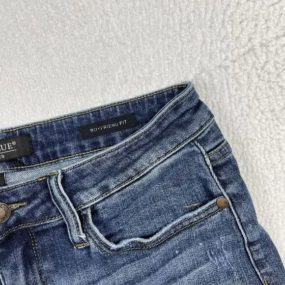 Judy Blue Jeans Womens 29 Blue Denim Stretch Boyfriend Fit‎ Casual Ladies Pants - Picture 12 of 16